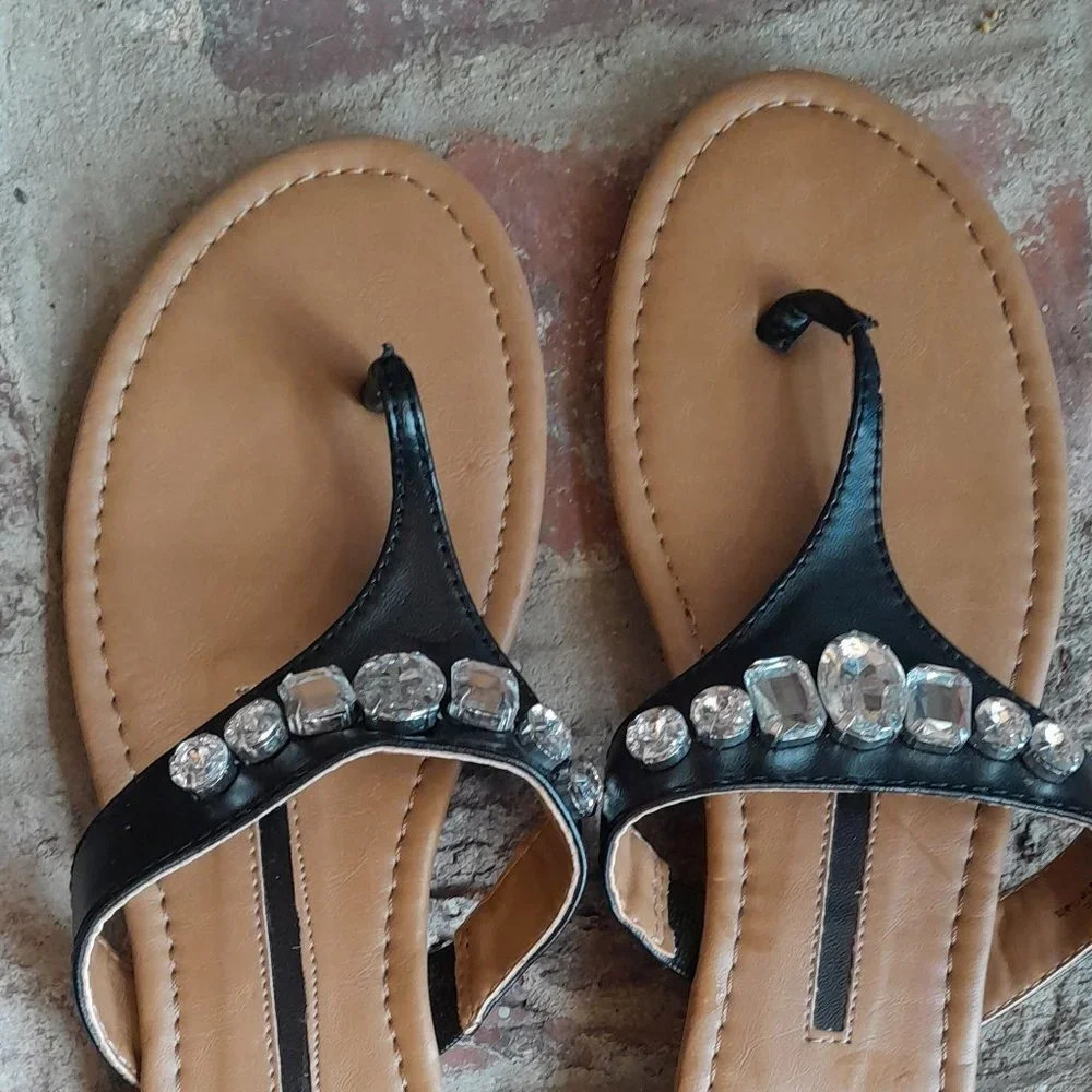 New Directions Dazzle Embellished Sandal